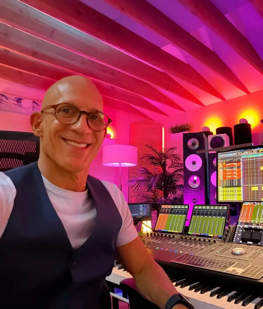 Dean Landon in his studio